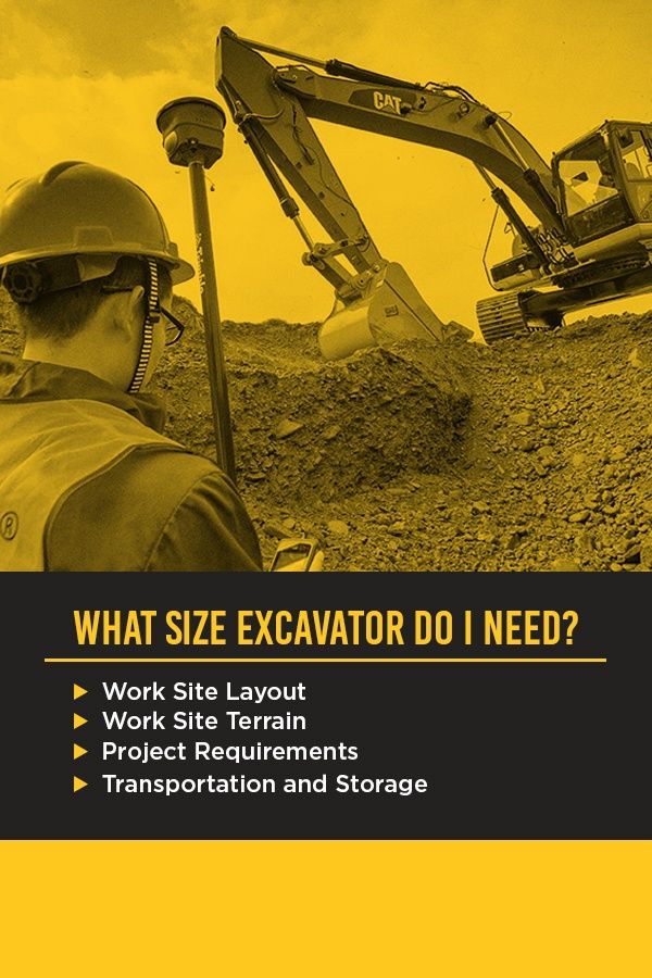 What Size Excavator Do I Need? Consider these factors when determining what size excavator you need.