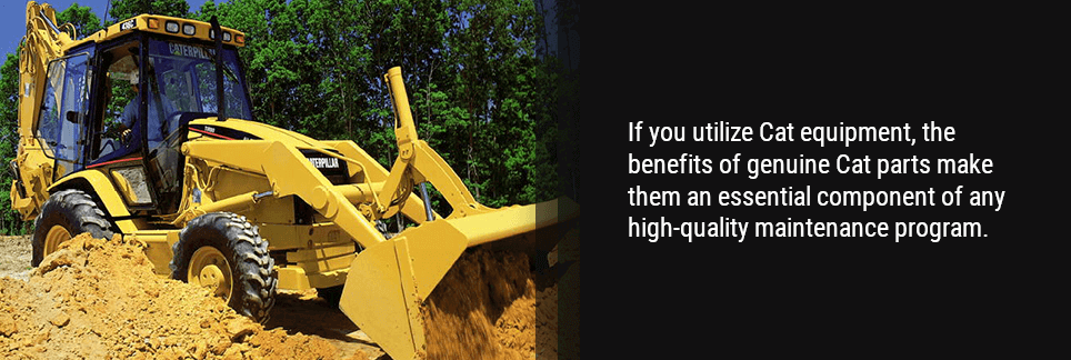 If you utilize Cat equipment, the benefits of genuine Cat parts make them an essential component of any high-quality maintenance program.